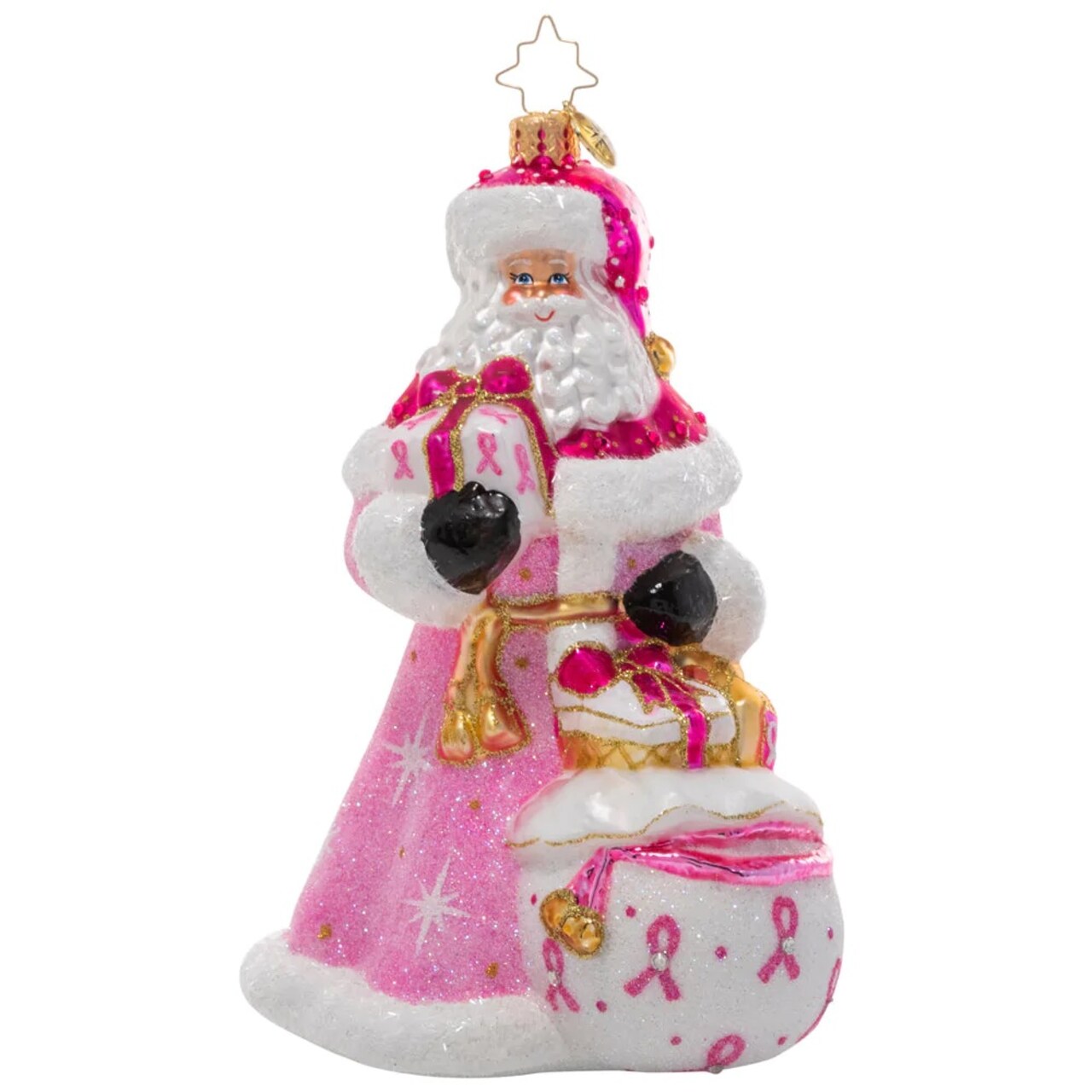 Christopher Radko Christopher Radko Sending Strength Santa Glass Christmas Ornament